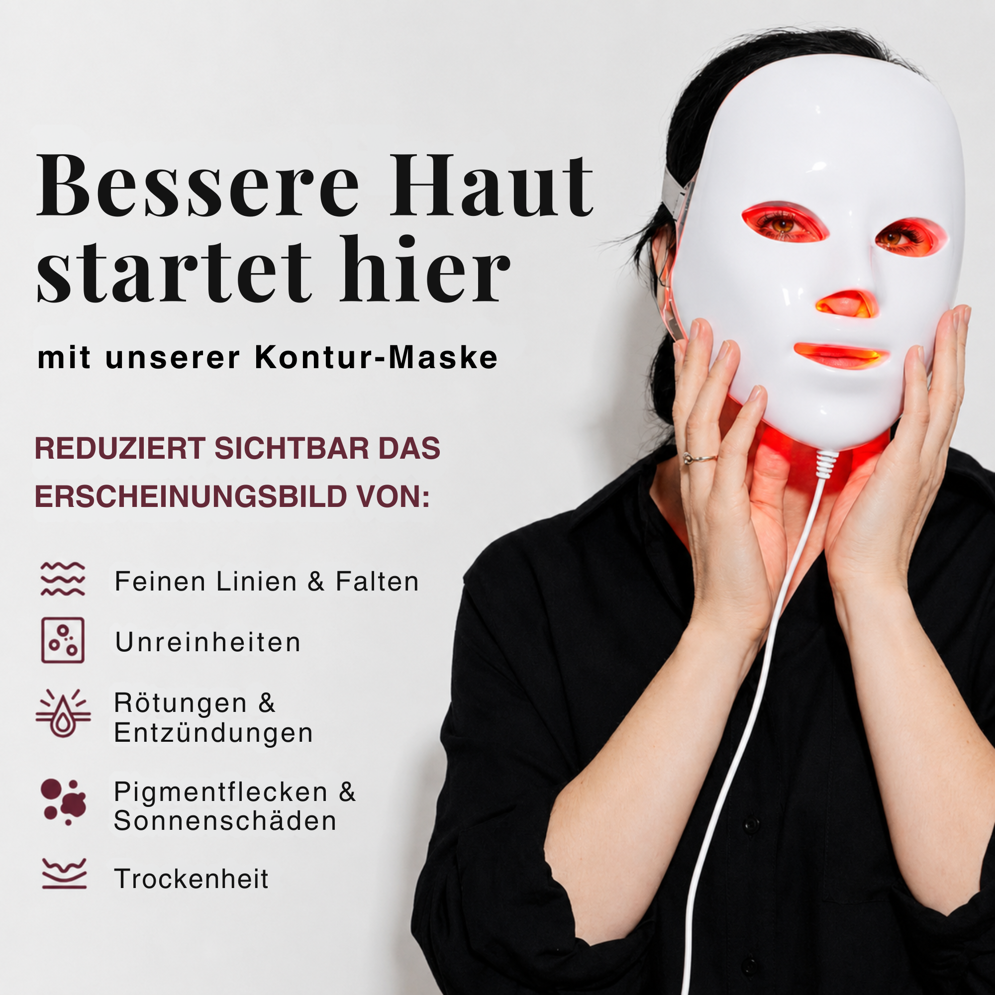 FVRLLY LED-Kontur-Maske