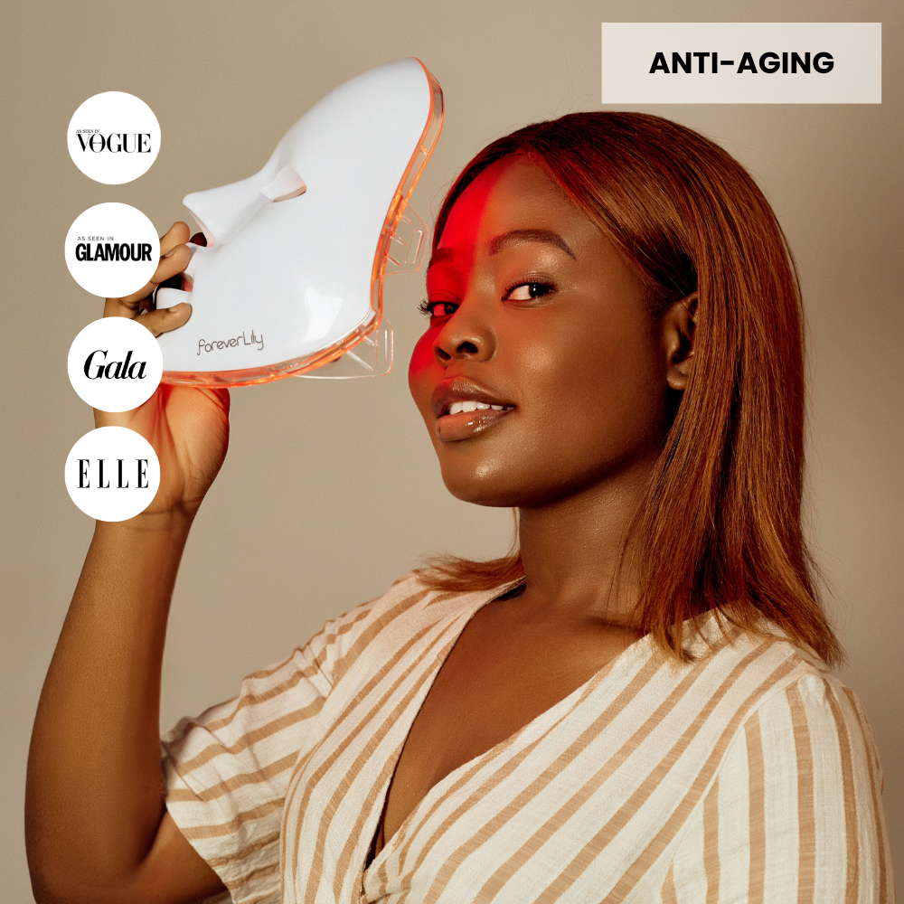 FVRLLY LED-Beauty-Maske | Rotlicht Gesichtsmaske