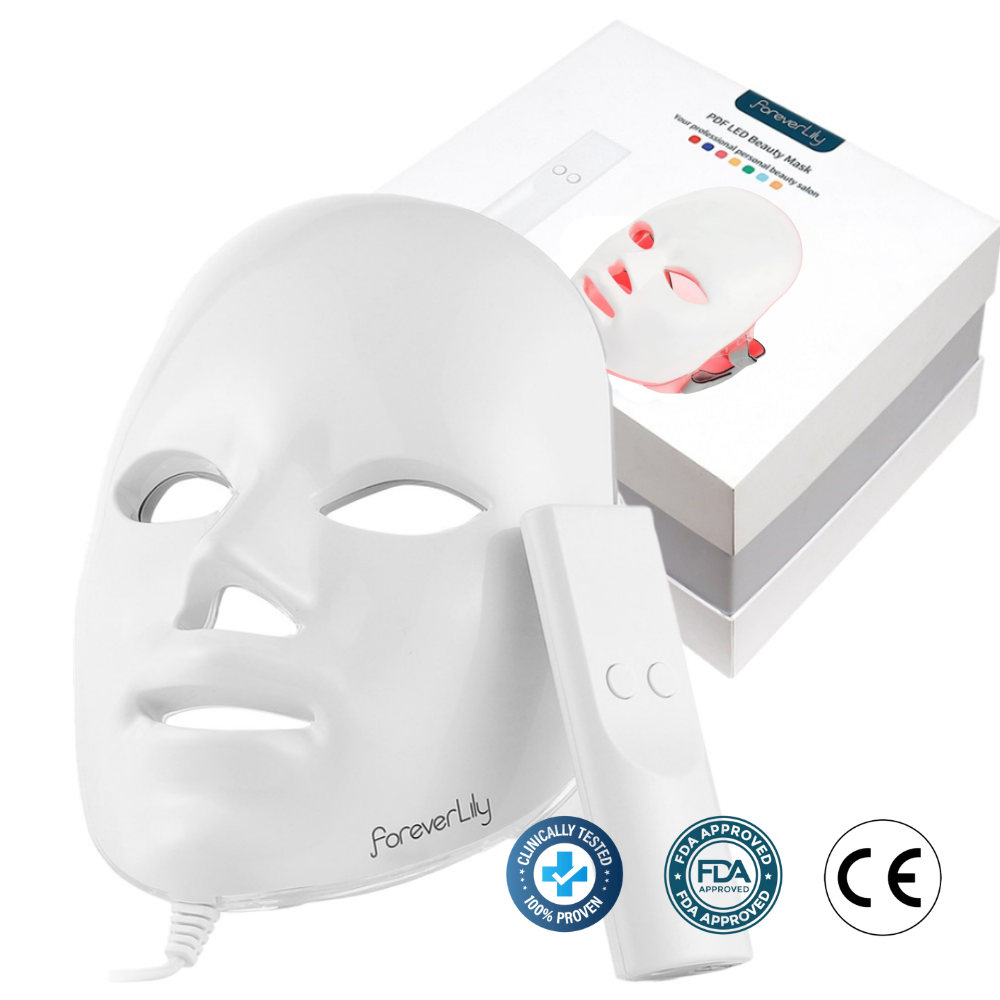 FVRLLY LED-Beauty-Maske | Rotlicht Gesichtsmaske